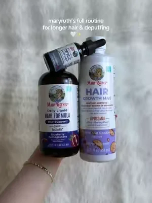 better value when u get the trio 🤍 maryruth's hair growth max liquid hair support lymphatic drainage trio tiktok shop #tiktokshopcreatorpicks #summervibes #DealsForYouDay #tiktokshopdealsforyou #maryruths maryruth's best hair growth max liquid hair formula lymphatic drainage thicker fuller longer hair buy with coupon maehni 