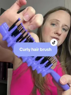 I think I found the cheat code to detangling my curly girls hair with this curl brush #detanglingbrush #curlbrush #curlyhair #curlygirl #hairbrush 
