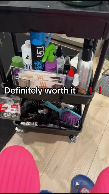 Definitely worth my money!! 👏🏾 #fyp #hairstylistsoftiktok #rollingcart #fypシ 