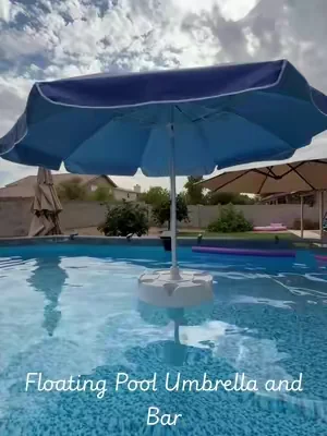 A Floating Bar and Umbrella 👏 Yes please!! This is perfect pool accessory for above ground or in ground pools #floatingbar #floatingumbrella #abovegroundpool #DealsForYouDays #tiktokshopcreatorpicks 