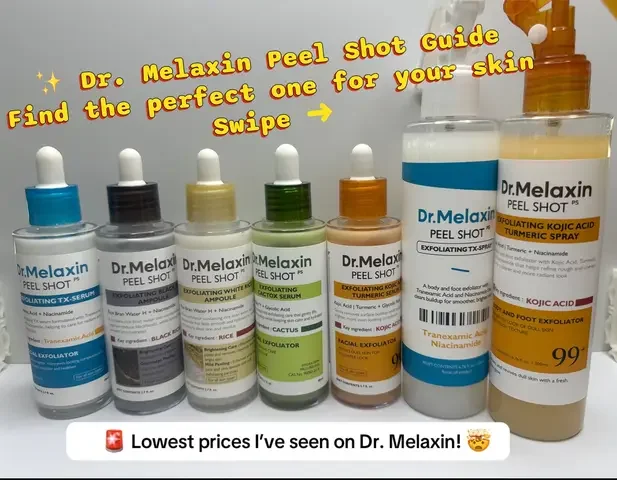 Dr Melaxin really did it with these! @Dr.Melaxin #peelshot #drmelaxin #skincare #dealsforyoudays #tiktokshopcreatorpicks 