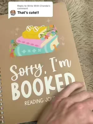 Replying to @Write With Chanda agreed it’s so cute!! #sorryimbooked #bookjournal #readingtracker #booklovers #dealforyoudays @Hadley Designs 