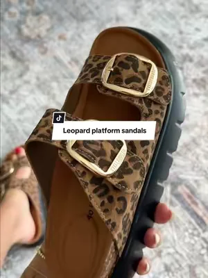 I waited for them to bring back the leopard sandals and snagged them up right away!  @EVELLYHOOTD US  #sandals #summersandals #leopardprint #dealsforyoudays #tiktokshopcreatorpicks 