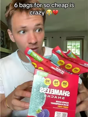SHAMELESS SNACKS BLUE RASBERRY CANDY FLASH SALE ‼️ #shamelesssnacks #shamelesssnacksgummies #candy #healthycandy #dealsforyoudays 
