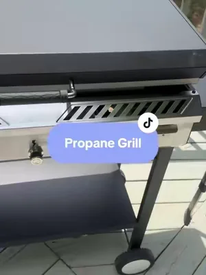 This propane grill puts my kitchen stove to shame. #propanegrill #bbqseason #outdoorcooking #grillingseason #grill 