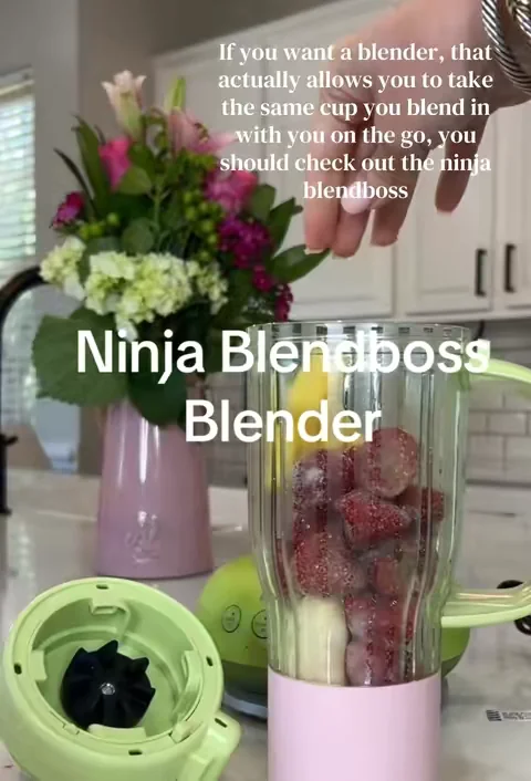 Okay, this has been a total game changer for my routine. I throw everything into this Ninja Blend Boss, press one button, and it’s done. It blends straight into the cup, so I don’t have to deal with extra dishes. Perfect for busy mornings when I’m rushing out the door. #ninja #blendboss #blender #smoothies #dealsforyoudays 