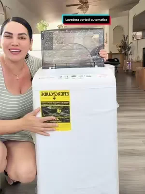 Lavadora portátil, lavadora compacta totalmente automática de 7,7 libras, tambor de acero inoxidable, 10 ciclos de lavado, detección de equilibrio automático, pantalla LED; minilavadora para el hogar, apartamentos y residencias estudiantiles.#tiktokshopcreatorpicks #dealsforyoudays #lavadora #laundry #lavadoraportatil 