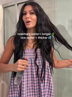 I spray this in my hair everydayyy 🧖🏼‍♀️ #bareanatomy #rosemarywater #ricewater #hairgrowth #dealsforyoudays 