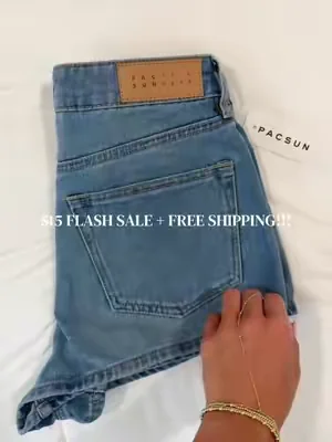 get yours before this sale ends!!!🙌 #pacsun #pacsundenim #denimshorts #jeanshorts #tiktokshopcreatorpicks 