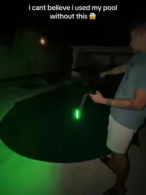 Night swims are about to be on a whole nother level ##poolparty##poolday##pool##poollights
