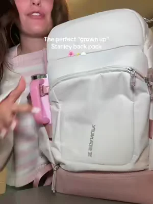 This backpack is sooo cute! #dealsforyoudays #backtoschool #stanley1913 #summervibes #backpack 