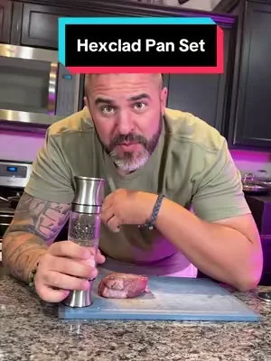 Purrrrfection 🥩  #hexclad #cookware #fryingpan #summerwins #dealsforyoudays 