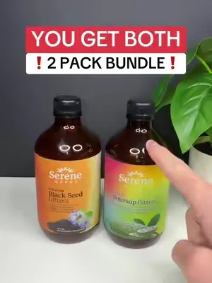 Both bottles of bitters in the bundle! Say that fast haha! #sereneherbs #soursopbitters 