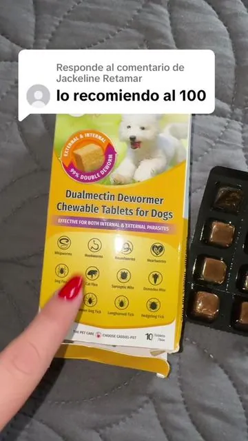 Respuesta a @Jackeline Retamar Masticables de bienestar para perros Cassiel: mezcla natural de hierbas, sabor a pollo, apoyo digestivo, cuidado de la piel y el pelaje,#DealsForYouDays#