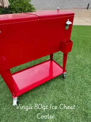 The perfect High Capacity Rolling Ice Chest for parties, tailgating and backyard kick backs! #rollingicechest #icechest #DealsForYouDays #SummerWins #tiktokshopcreatorpicks 