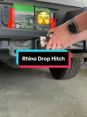 Rhino adjustable drop hitch for towing @Rhino USA #drophitch #towing #hauling #trailerhitch #trailers 