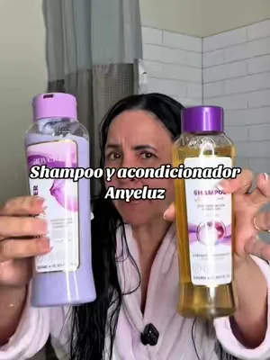 Shampoo y acondicionador Anyeluz. #shampoo #cuidadodelcabello #haircareroutine #dealsforyoudays #champu 