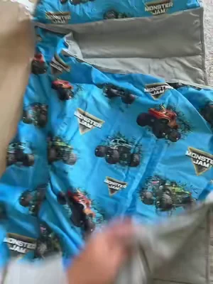 The cutest nap mat for daycare ! #napmat #daycare #toddler #monsterjam 