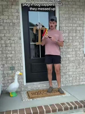 HOAs are out here bugging me… *Disclaimer- Childrens Toy gun used in video* (NOT REAL) #bugzapper 