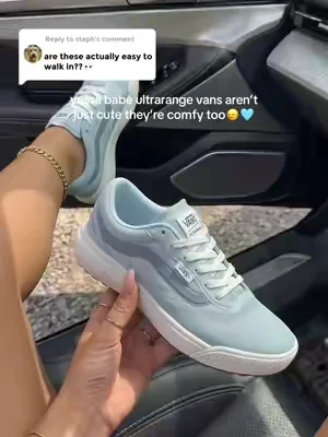 vans dawn mist blue ultrarange 2.0 women’s active low top shoes