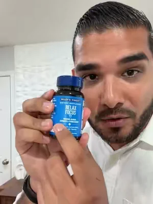 Suplemento para el manejo del estres Wiley’s Finest Relax Focus - Daily Supplement for Stress Support - Contains L-Theanine, GABA, Vitamin B6 & Magnesium - 30 Capsules (30 Servings) @Wiley's Finest Shop #relaxfocus #supplement #wileysfinest #dealsforyoudays 