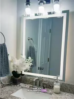 Espejo inteligente con luz led #smartmirror #mirror #tiktokshopcreatorpick #dealsforyoudays #summerwins 