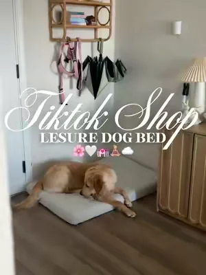 Cooling dog bed 🌸🤍💒🧘🏼‍♀️☁️#fyp #dogbed #coolingdogbed #petbed #dogbeds 
