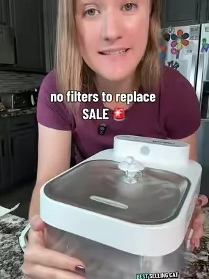 Now is the time to buy this cat fountain that doesn’t need any replacement filters! #summerwins #dealsforyoudays #SummerVibes #summeressentials #catwaterfountain 