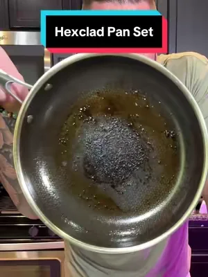 It doesn’t even make sense how easily Hexclad cleans up 😅 #hexclad #cookware #fryingpan #summerwins #dealsforyoudays 