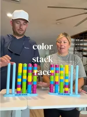 This color stack challenge game is fun for everyone 🤩 #fyp #fypシ #dealsforyoudays #GameNight 