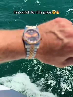 real lab grown diamonds with the chocolate face and the two tone rose gold and silver band ? crazy #pascal #watch #menswatch #dealsforyoudays 