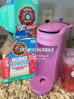 but how cool is this to have in your dorm room or rental?! ☕️  @QVC, Inc  #qvc #keurig #drinkmaker #collegeessentials #dealsforyoudays