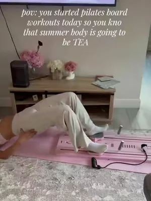 gonna get my summer body rn #athome #board #pilatesathome #saveyourmoney