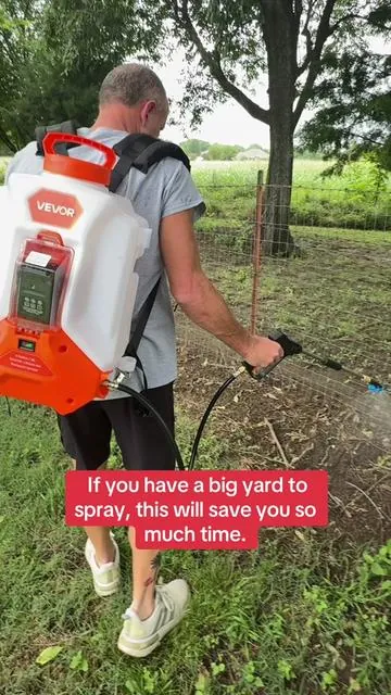 I love anything that saves me time outside, and this VEVOR sprayer does exactly that. Grab the VEVOR Battery Powered Backpack Sprayer during VEVOR Super Brand Day before the deals are gone. #VEVOR #BackpackSprayer #YardTools #WeedControl #TikTokShopDeals 