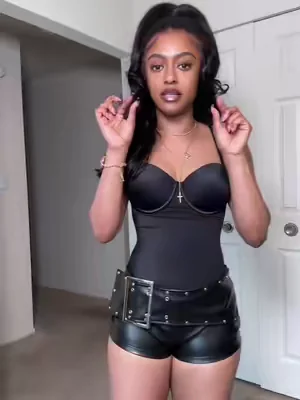 A 24in waist is the outfit #shapewear #corset #bodysuit 