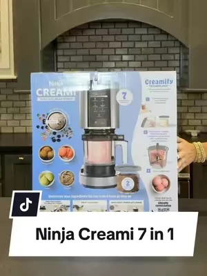 43g Protein Reese’s Chocolate Ninja Creami Ice Cream Ingredients * 1 cup Fair Life Chocolate milk * 1 Scoop Vanilla Premier Protein Powder * 1 tsp Vanilla instant pudding mix * 6 mini Reese’s PeanutButter Cups Instructions 1. Mix the milk, protein powder and pudding mix together and freeze overnight 2. Use the “Ice Cream” feature on the Ninja Creami  3. Add about 2 tablespoons of fairlife chocolate milk and “respin” on the Ninja Creami 4. Add peanut butter @Ninja Kitchen cups and push the “mix-in” on the Ninja Creami ENJOY!! #DealsForYouDays #SummerVibes #tiktokshopcreatorpicks #proteinicecream #ninjacreami 