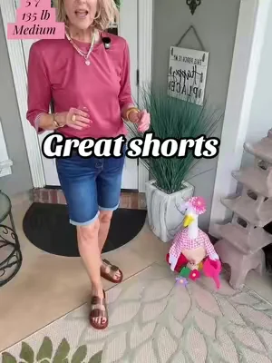 These shorts are the perfect length and have great stretch. @luvamia #shorts #denimshorts #bermudashorts #tiktokshopcreatorpicks #SummerWins 