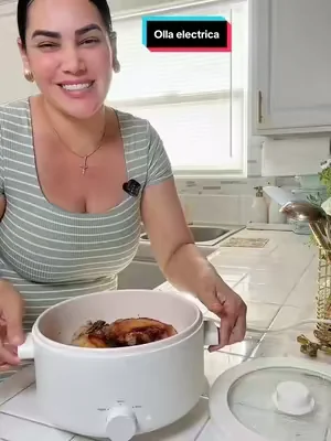Olayks - Olla eléctrica multifunción de 2 L con revestimiento cerámico antiadherente y doble potencia; ideal para bistec, pasta, *hot pot* y ramen. Cuenta con calentamiento rápido y protección contra sobrecalentamiento.#tiktokshopcreatorpicks #dealsforyoudays #ollaelectrica #cocina #utensiliosdecocina 