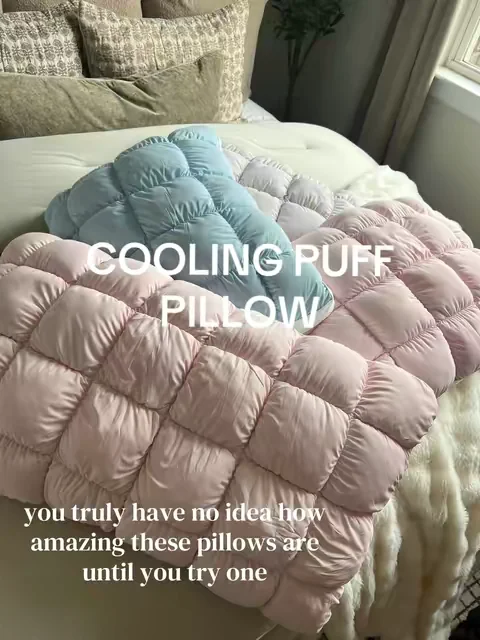 Okay… I got influenced. And for once, TikTok was absolutely right. This is the Mellow Puff Pillow and I finally understand the hype. It’s cool the second your head touches it, it’s ridiculously fluffy, and it honestly feels like you’re laying on a giant marshmallow. If you’re constantly flipping your pillow looking for the cold side… this one’s worth looking at. #pillow #pillows #cooling #coolingpillow #mellow 