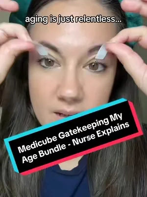 Nurse breakdown on the viral Medicube Gatekeeping My Age skincare routine @medicube US Store #medicube #skincaretiktok #weeklydeals #dealsforyoudays #tiktokshopcreatorpicks 