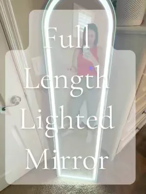 #fulllengthmirror #lightedmirror #mirrorwithlight #floormirror 