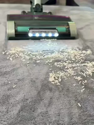 This Shark picks up debris going forward and backward, has a self-cleaning brushroll for pet hair, and the slim stick design makes everyday cleaning a lot less annoying. #sharkvacuum #CleanTok #petowner 