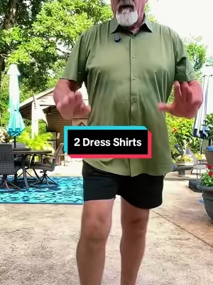 Men’s 2 pack of performance dress shirts. #men #shirt#dealforyoudays #summervibes #fashiontiktok 