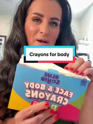 Wow! Surprisingly good! #crayons #facepainting 