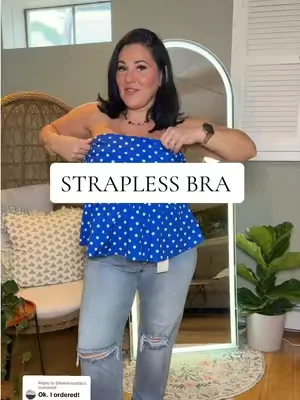 Replying to @Silverinseattle a strapless bra that passes the jump test?! Plus is comes in sizes small to 4xl!!!  #dealsforyoudays #summerwins #bra #brareview #straplessbra 