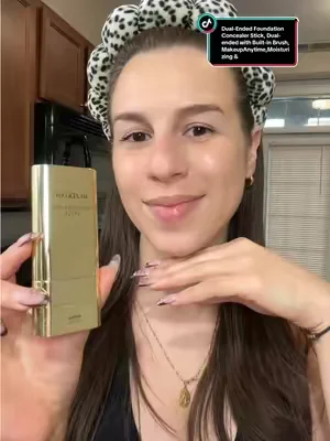 Ya vieron el precio??✅😍Un acabado súper lindo un natural 🙂‍↔️✨ Corrector de base de doble extremo Stick, doble extremo con cepillo incorporado, maquillaje en cualquier momento, súper cobertura hidratante y ligera Cosmético #foundationstick #makeup #hidrating #moisturizing #coverage 