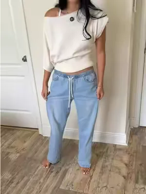 #jeans #summeroutfits #linenpants #bluejeans #summerpants 