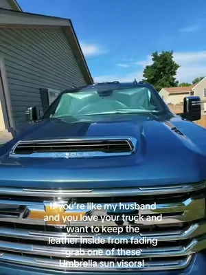 #truck #shade #leather #windshieldsunshade 