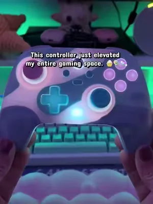 Sweet looks, serious performance. 🍭✨  Upgrading the setup with the new GameSir T7 Pro Sugar Whirl!  It brings all the anti-drift precision of TMR sticks wrapped in a dreamy, pastel cotton-candy aesthetic.  No wires, no drift—just pure gaming bliss. 🌊🎮 #GameSir #GamerGirl #CozyGaming #Xbox #PCGaming 