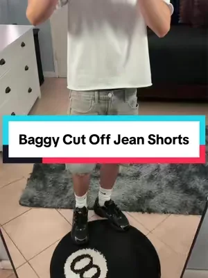 Affordable baggy cutoff jean shorts go perfect for the summer🔥 #mensfashion #dealsforyoudays #pacsun #baggyjorts #outfitinspo 